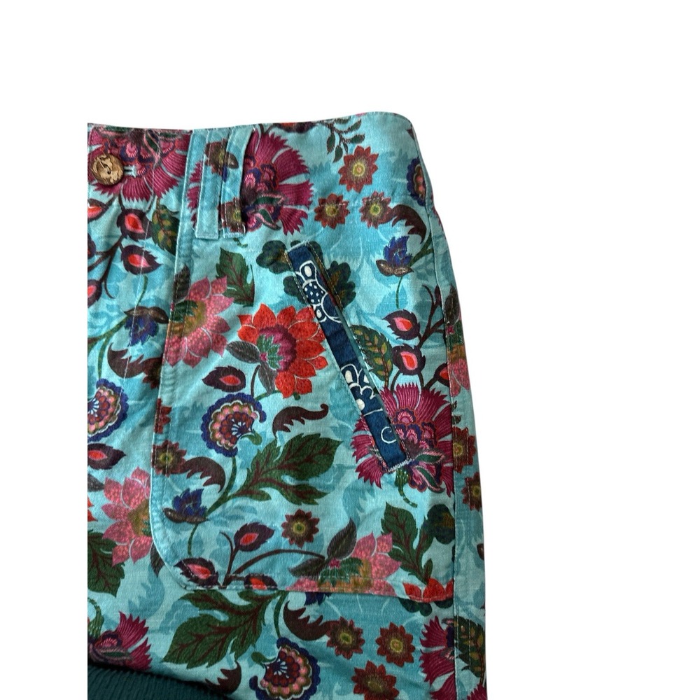 Sundance Shorts Women's Size 2 Linen Blend Bohemian Flower‎ Beach Resort Pockets - Picture 7 of 7